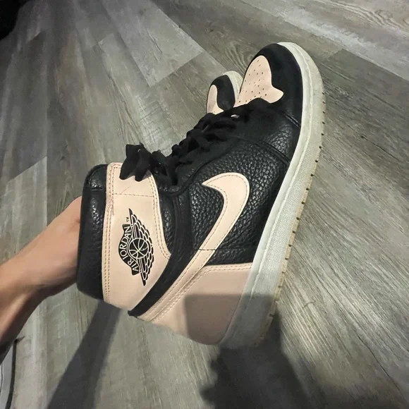 Shoes Rare Salmon Black Retro Jordan 1s High Tops Poshmark